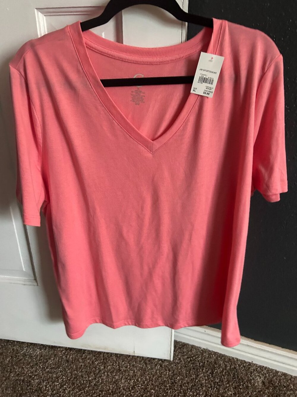 NWT Cato Coral V Neck T Shirt Size- XL